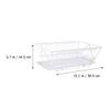 DOITOOL Drying Dish Rack Over Sink Dish Drying Rack Metal Bowl Drainer Basket Storage Holder view 3
