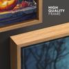 wall26 Framed Canvas Print Wall Art Witch Hat Pumpkin Forest Celebration & Holiday Halloween Photography Modern Art Decorative for Living Room, Bedroom, Office - 16"x24" Natural view 4