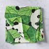 Feelyou Kids Cartoon Panda Tapestry Cute Animal Wall Hanging for Boys Bedroom Decor Kawaii Panda Wall Blanket Black White Panda Bear Leaf Printed Wall Art XLarge 70"x92" view 2