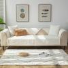 XSlive Luxury Velvet Warm Couch Sofa Cover Embroidered Super Soft Plush Sectional Couch Cover Nonslip Thick Sofa Slipcover Furniture Protector for Dogs, Children, Pets (White,36"x94") view 2
