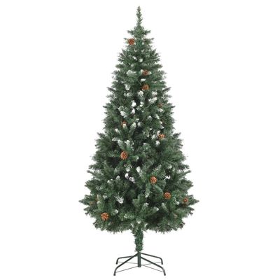 Artificial Christmas Tree with Pine Cones and White Glitter,Decorative Christmas Trees,Thankful Tree,Christmas Tree Branches,Mimicking Pine Tree,Holiday Tree,for Decoration Inside and Outside,70.9"