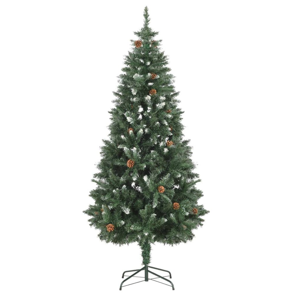 Artificial Christmas Tree with Pine Cones and White Glitter,Decorative Christmas Trees,Thankful Tree,Christmas Tree Branches,Mimicking Pine Tree,Holiday Tree,for Decoration Inside and Outside,70.9"