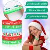 JUNEBRUSHS 42Pcs Christmas Silicone Bracelets, Rubber Wristbands Christmas Party Favors for Kids Decorations for Xmas Stocking Stuffers Wrist Band Accessories Gifts Supplies view 3