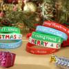 JUNEBRUSHS 42Pcs Christmas Silicone Bracelets, Rubber Wristbands Christmas Party Favors for Kids Decorations for Xmas Stocking Stuffers Wrist Band Accessories Gifts Supplies view 4