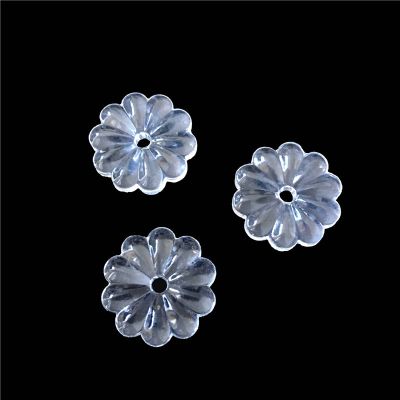 All Sizes Clear Crystal Rosettle Beads Chrysanthemum Shape Glass Chandelier Parts for Curtain DIY Decoration,20mm 200pcs