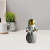 2pcs Astronaut Sculpture Astronaut Statue Resin Astronaut Figurine Desktop Table Centerpieces for Bedroom Bookshelf Home Office Decor view 4
