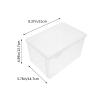 DOITOOL Transparent Plastic Bread Box, Clear Bread Storage Container Airtight Airtight Loaf Bread Container, Bread Keeper for Homemade Bread, Bagel, Muffins, Rolls, 8.4X5.8X5 view 3