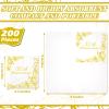 Spiareal 120 Pcs 50th Anniversary Cocktail Napkins,50th Anniversary view 3