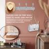 BlackFish 2Pcs Coat Rack Wall Mount, Shiny Silver Rhinestones Coat Hooks, Key Holder for Wall, Suitable for Hat, Towel, Robes view 3