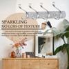 BlackFish 2Pcs Coat Rack Wall Mount, Shiny Silver Rhinestones Coat Hooks, Key Holder for Wall, Suitable for Hat, Towel, Robes view 4
