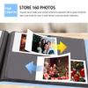 160 Pockets Photo Album for Fujifilm Instax Wide 300, Polaroid 600 i-Type 3.5x4.5 Inch Film Album, Compatible with Polaroid Now OneStep2 OneStep+ Instant Camera, POP Lab Print Camera,Blue view 2