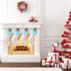 CUXWEOT Personalized Merry Christmas Christmas Stockings Customize with Name for Family Kids Pet Holiday Decorations Gift 17.52 x 7.87 Inch view 2