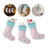 CUXWEOT Personalized Merry Christmas Christmas Stockings Customize with Name for Family Kids Pet Holiday Decorations Gift 17.52 x 7.87 Inch view 3