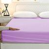 800 Thread Count 22 Inch Deep Pocket Fitted Sheet Set of 3 Pieces, Soft & 100% Egyptian Cotton, Fully Elasticized, Luxury Sheets & Pillowcases-Lavender Solid,Twin-XXL Size. view 3