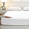 800 Thread Count 22 Inch Deep Pocket Fitted Sheet Set of 3 Pieces, Soft & 100% Egyptian Cotton, Fully Elasticized, Luxury Sheets & Pillowcases-White Solid,Twin-XL Size. view 2