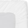 800 Thread Count 22 Inch Deep Pocket Fitted Sheet Set of 3 Pieces, Soft & 100% Egyptian Cotton, Fully Elasticized, Luxury Sheets & Pillowcases-White Solid,Twin-XL Size. view 3