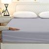 800 Thread Count 22 Inch Deep Pocket Fitted Sheet Set of 3 Pieces, Soft & 100% Egyptian Cotton, Fully Elasticized, Luxury Sheets & Pillowcases-Light Grey Solid,King Size. view 2