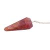 Amazing Gemstone Strawberry Quartz Crystal Pendulum for Divination - Certified Dowsing Crystals and Healing Stones for Chakra Balancing and Meditation - Enhance Reiki Spiritual Growth view 3