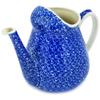 Polmedia Polish Pottery Watering Can - Blue Bounty Pattern Handmade in Boleslawiec Poland by Ceramika Artystyczna + Certificate of Authenticity view 1