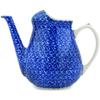Polmedia Polish Pottery Watering Can - Blue Bounty Pattern Handmade in Boleslawiec Poland by Ceramika Artystyczna + Certificate of Authenticity view 3