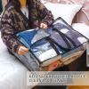 8 Pcs Clear Zippered Storage Bags Closet Organizer Vinyl Bag with Reinforced Handle Clothes Storage Organizer Transparent Moving Bags Totes for Bedding Linen. (60 L, 23.6x16.5x9.5 In, Clear, Black) view 4
