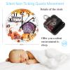 15 Inch Happy Thanksgiving Day Funny Turkey with Pumpkins Maple Leaves Clock Wooden Quality Quartz Non Ticking Seasonal Autumn Harvest Vintage Thanksgiving Wall Clock for Bedroom Round Clock view 3