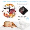 15 Inch Happy Thanksgiving Day Funny Turkey with Pumpkins Maple Leaves Wooden Wall Clock Silent Non-Ticking Autumn Thanksgiving Pumpkin Room Decorative Wall Clock Round Clock for Bedroom view 3