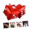 5pcs Dice Foil Balloons Decorative Cube Party Balloons for Theme Events Elegant Poker Decorations for Birthdays and Gatherings Create Memorable Photo Backgrounds view 3