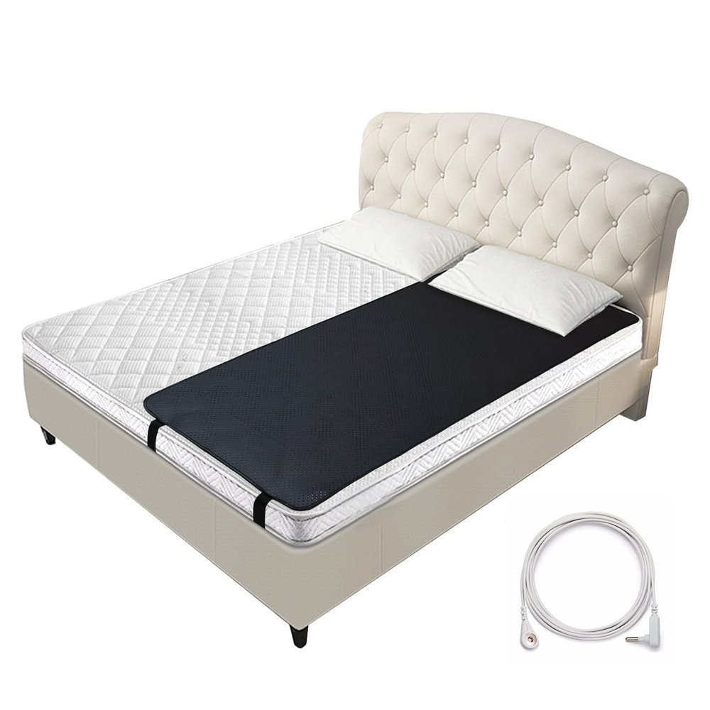 Grounding Mattress Pad for Earthing Conductive Grounding Mat with 15ft Grounding Cord Breathable Grounding Sleep Pad (28" x 71")