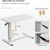 XIEAE Foldable Bed Desk Strong Load-Bearing Roller Learn Movable Desk Adjustable Bedside Laptop Bed Desk Convenient and Practical view 2