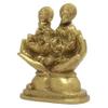 Lord Ganesha and Goddess Laxmi Seated on Palm of Hand Hindu Art and Sculpture for Home Decor 5.5x3.5x2 inch; 750 Grams by AmiLuv_Collections view 3