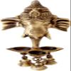 AmiLuv_Collections Brass Ganesha Wall Hanging Diya with Bells for Home Decor, Brass Hanging Diyas Oil Lamp, Diwali Gifts, Diyas for Diwali, Ghanti for Pooja, Temple Decor, Standard, Pack of 1 view 1