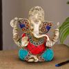 AmiLuv_Collections Ganpati Ganesha Bhagwan Statue Moorti Murti for Entrance Home Decor Diwali Decoration Pooja Ganesh Chaturthi Festival Corporate Good Luck Gift 4.5 Inch view 2