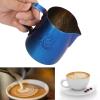 GLOGLOW 380ml Milk Frothing Pitcher, Stainless Steel Milk Frother Cup Latte Art Milk Frothing Pitcher for Espresso Machine Coffee Cappuccino Latte Art view 3