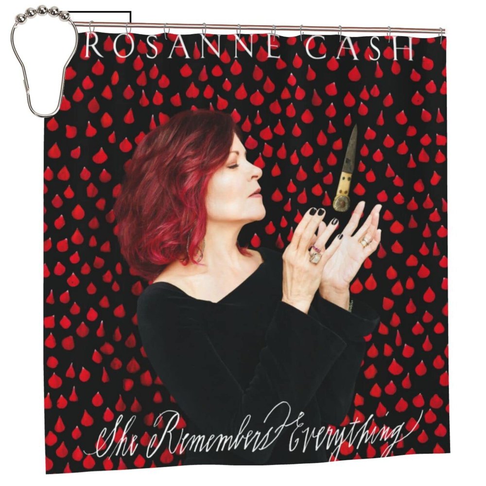 YAOJIAADM Rosanne Cash Shower Curtain,Waterproof Polyester Fabric Bathroom Shower Curtain Sets 72x72 Inches