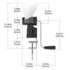 Kitchen Crop Hand Crank Grain Mill Wheat Flour Grinder, Stainless Steel Metal Burrs (The Grain Mill) view 2
