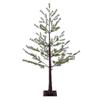 Vickerman 5' Green Mini Pine Twig Tree, Warm White 3mm Wide Angle LED Lights. view 1