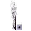 Vickerman 6' Brown Frosted Twig Tree, Warm White 3mm Wide Angle LED Lights view 3