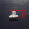 Asia Buy Plastic Bottom Rail Ladder Cord Button Plug for 25mm Venetian Blind/ Mini Blind- 5 pcs, Clear view 3
