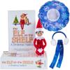 Elf On The Shelf Boy with Snow Tube Set - Blue Eyed Boy Elf Doll with Book and Winter Ski Gear - Tube, Scarf and Earmuffs- Customize Your Elf for Wintertime Adventures view 1