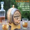 Personalized 5 Gallon Oak Whiskey Aging Barrel (20 Liter) with Wood Stand, Bung & Spigot - Age Cocktails, Bourbon, Rum, Tequila, Beer, Wine and More! Custom Engraved Mini 20L Whiskey Barrels (B258) view 4