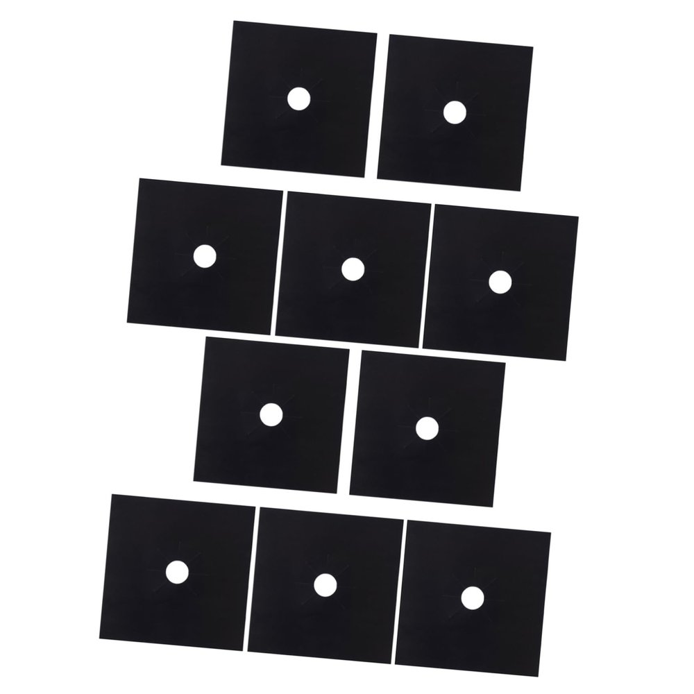 10 Pcs Gas Stove Burner Covers Stove Mat Electric Stove Burner Covers Stove Cover for Gas Stove Gas Stove Cover and Protector Gas Burner Non Stick Kitchen Appliances