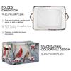 Winter Cardinal Birds Snow Storage Basket Fabric Laundry Baskets Christmas Tree Holly Berry Branches Storage Boxes Organizer Bag for Baby Cloth Dog Toy Book Storage Cubes Shelf Closet Bins 16128 view 2