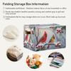 Winter Cardinal Birds Snow Storage Basket Fabric Laundry Baskets Christmas Tree Holly Berry Branches Storage Boxes Organizer Bag for Baby Cloth Dog Toy Book Storage Cubes Shelf Closet Bins 16128 view 4