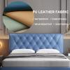 Ergonomics Bed Backrest Solid Color Headboard Pillow Reading Pillow Lumbar Support for Sitting Up in Bed Large Daybed Bolster Resting Cushion,B,with headboard 74.8"/190cm view 2