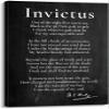 Invictus Poem Wall Art William Ernest Henry Quotes Wall Art Poetry Posters and Prints Modern Chic Decorative Paintings for Dining Room Wall Pictures for Bathroom Giclee Printing Canvas (24x36inch(60x90cm),Canvas) view 1