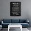 Invictus Poem Wall Art William Ernest Henry Quotes Wall Art Poetry Posters and Prints Modern Chic Decorative Paintings for Dining Room Wall Pictures for Bathroom Giclee Printing Canvas (24x36inch(60x90cm),Canvas) view 2