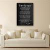 Invictus Poem Wall Art William Ernest Henry Quotes Wall Art Poetry Posters and Prints Modern Chic Decorative Paintings for Dining Room Wall Pictures for Bathroom Giclee Printing Canvas (24x36inch(60x90cm),Canvas) view 3