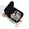 Rosary Beads Chaplet Rosaries Olive shape Natural Pearl Rosery Cross Catholic gifts (Pink) view 2