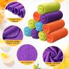 24 Packs Fleece Throw Blanket Soft Warm Lightweight Fleece Blanket Cozy Throw Bulk for Bed Couch Sofa Home Office Wedding Gifts Suitable for Seasons, 50 x 60 Inches(Bright Color) view 3